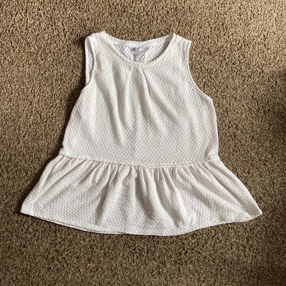 Cream colored Peplum